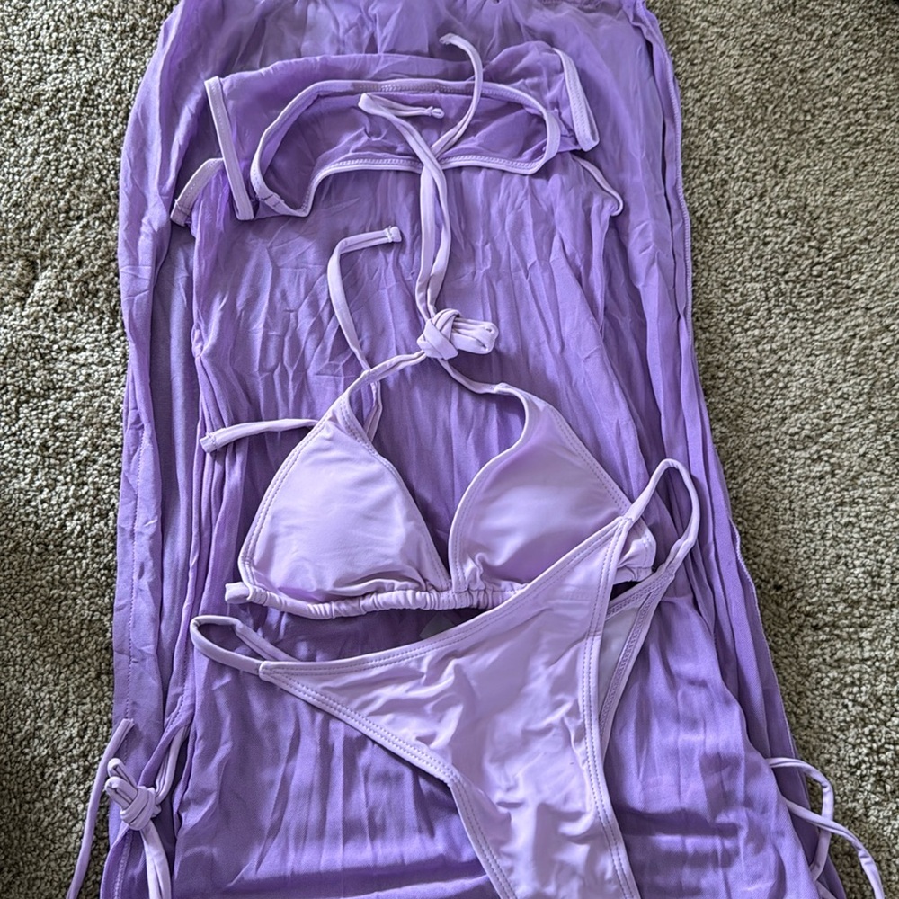 NWT BIKINI SET AND COVER UP